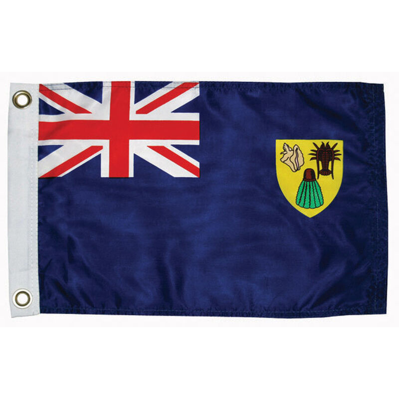 Turks/Caicos Courtesy Flag, 12" x 18" image number 0