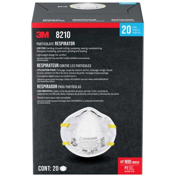 Particulate Respirator 8210 8210P20-DC, 20 eaches/pack image number 0