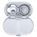 Aidack Transom Shower Hot/Cold Mixer, Chrome Cup & Lid, Hammer-Head Arctic White Sprayer, 10' White Rubber Hose, Chrome Aidack Handle image number 4