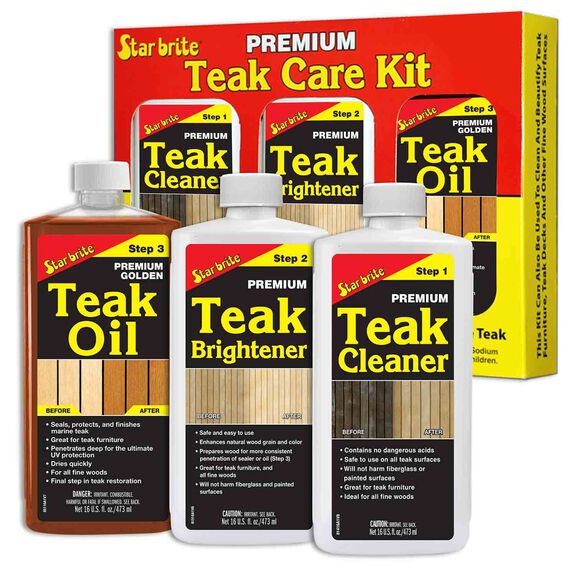 Premium Teak Care Kit, 3 Pints image number 0