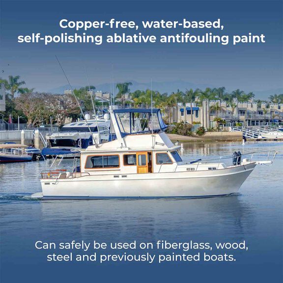 Inflatable Boat Antifouling Paint, Black, Quart (Not for Sale in California) image number 4