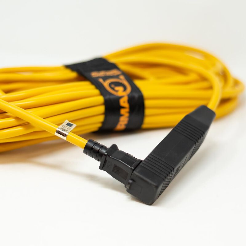 50' Medium Duty 5-15P to (3) 5-15R Household Power Cord With Storage Strap image number null