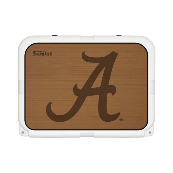SeaDek Cooler Pad - Collegiate Collection - Fits YETI Tundra 35 - Mocha / Black, University of Alabama image number 0