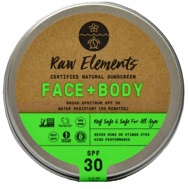 RAW ELEMENTS SPF 30 Face and Body Sunscreen Tin West Marine