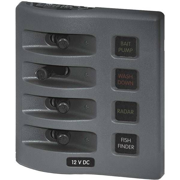 WeatherDeck® Waterproof Fuse Panel, Four-Position