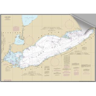 Lake Erie Decorative Nautical Chart