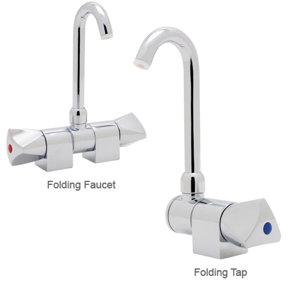 Elite Folding Faucet, 7-3/8"H x 2"W x 7-1/4"L image number 0