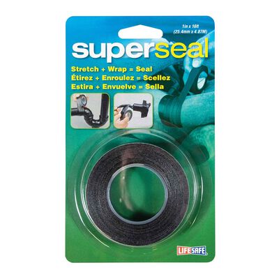 1" x 16' Super Seal Tape, Black