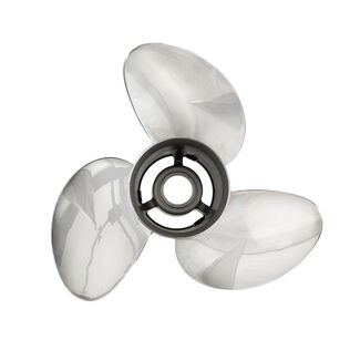 Quicksilver Q3 15" Diameter X 15" Pitch, 3-Blade Stainless Steel Propeller, Right Hand Rotation, High Polished Finish