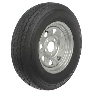 480 X 12B Bias Trailer Tire and 12 X 4 Galvanized Spoke Rim 5 X 4 1/2 Bolt Pattern