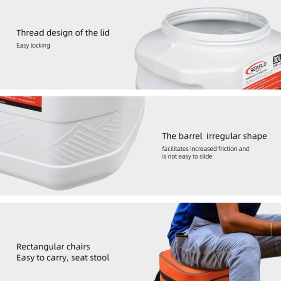 SEAFLO Waterproof Storage Bin with Lid 30L image number 4