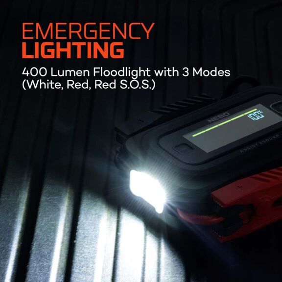 NEBO Assist&reg; 2500XP Jump Starter with 3 Mode Flood Light image number 1