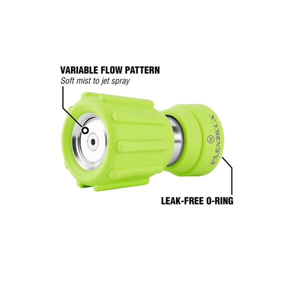 Flexzilla Garden Hose Nozzle, Heavy Duty Twist Action image number 2