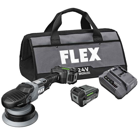 24V Gear-Driven Orbital Polisher, 2-5.0Ah Battery+160W Charger image number 0