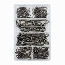 Stainless Steel Snap Crane Swivels Kit, - 12 pc #6, 12 pc #5, 12 pc #3, 6 pc #2, 12 pc #1, 6 pc #2/0, 2 pc #4/0 image number 1