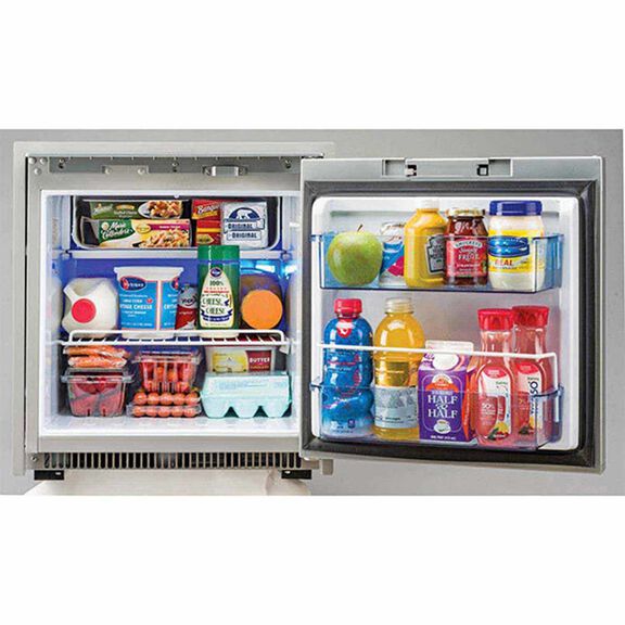 Universal Voltage Marine Refrigerator, Stainless Steel, 2.7cu.ft. image number 1