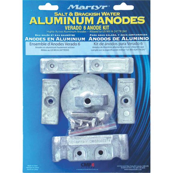 Verado, 6 Cylinder, 2006-Present, Aluminum Anodes image number 0