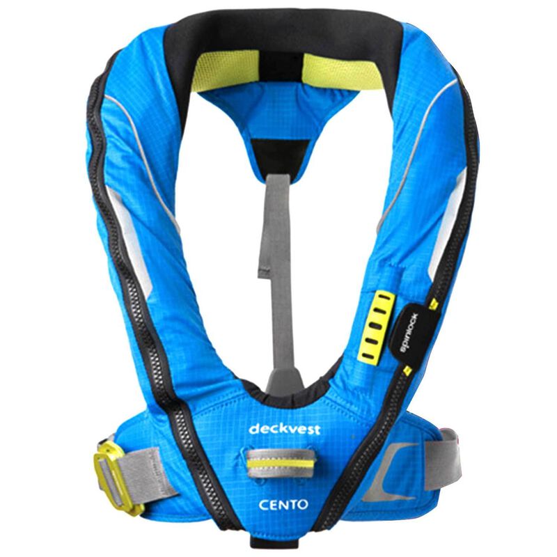 Deckvest Cento Junior Inflatable Life Jacket, Pacific Blue image number 0