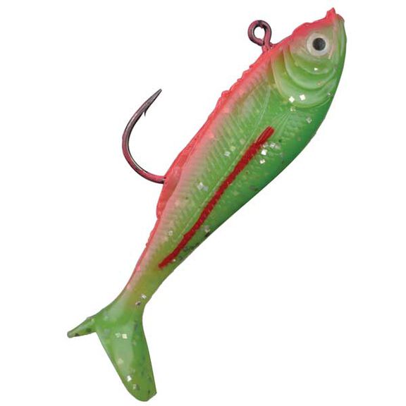 Flashfoil Swim Shads, 3" Length - 1/2oz. - 6 per pack, Electric Chicken image number 0