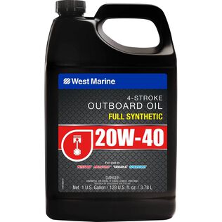 20W-40 4 Stroke Full Synthetic Marine Engine Oil, 1 Gallon