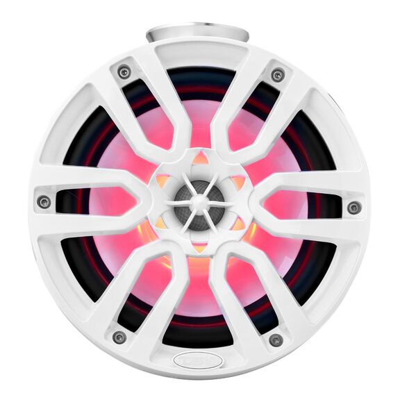 HYDRO 8" Short Marine Towers with Flat and Pole Mount , RGB LED Lights, 375 Watts, White image number 1