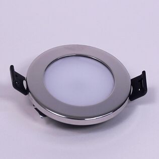 BCM Orlando LED Downlight 75mm Polished Stainless Steel