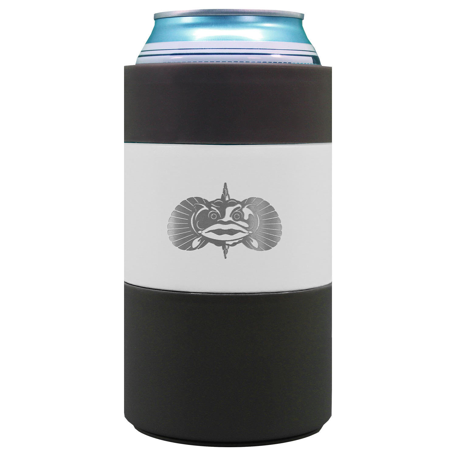 Toadfish Insulated Stainless Steel Non-Tipping Can Cooler with Adapter and LID 
