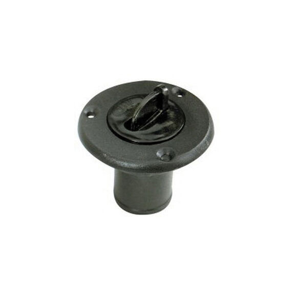 Nylon Deck Fill Black Cap for Waste Hose, 1 1/2" image number 0