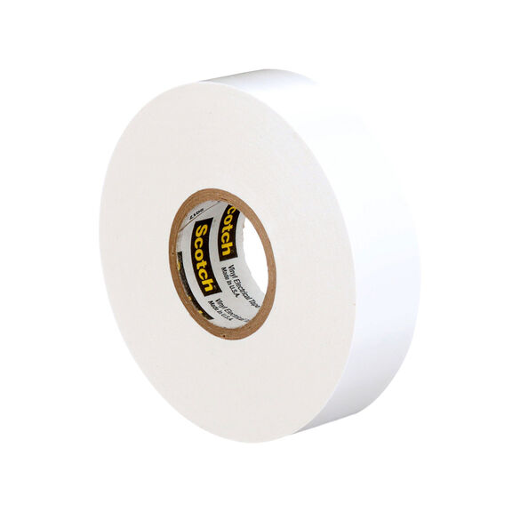 Scotch&reg; Vinyl Electrical Tape 35, 3/4" x 66', White image number 1