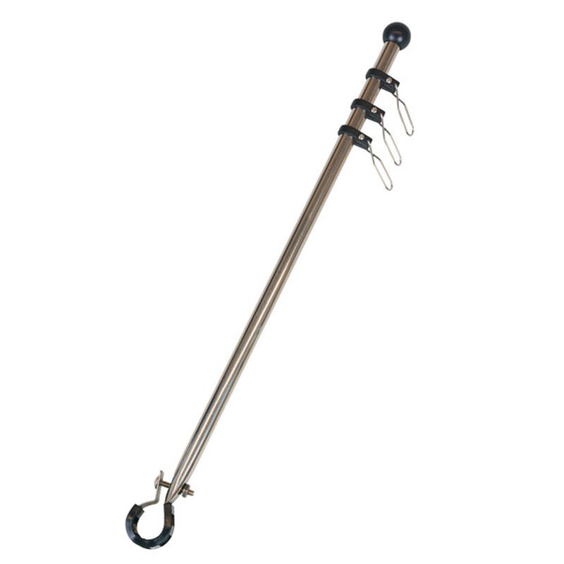 Stainless Steel Flag Staff with Integral Mount image number 0