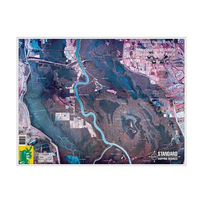Sherburne, Louisiana Laminated Map
