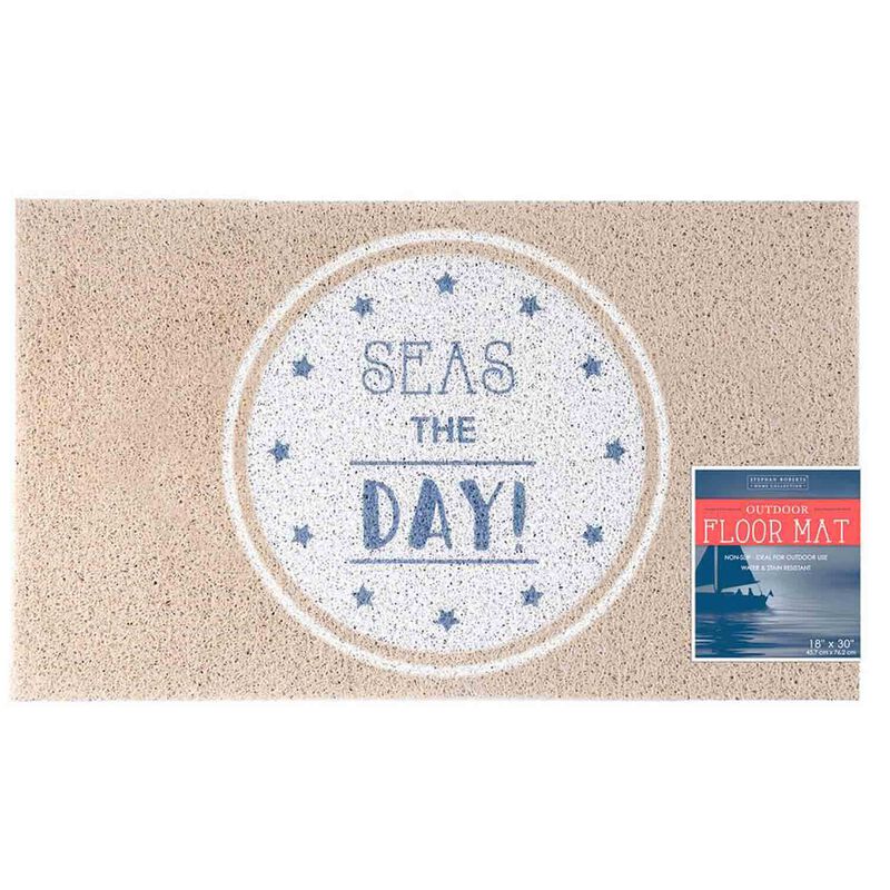 18" x 30" PVC Spray Print Boarding Mat, Seas the Day image number 0