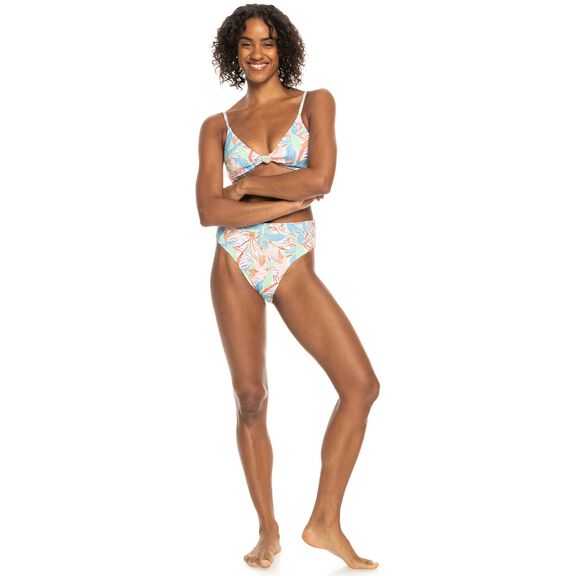 Women's Roxy Love The Surf Knot Triangle Bikini Top image number 3