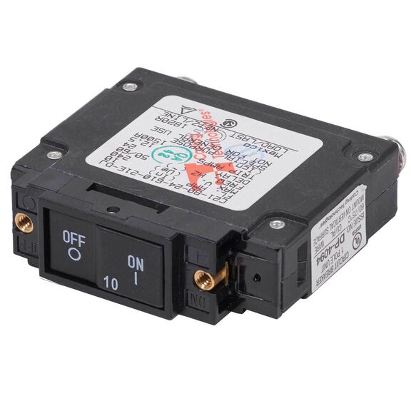 C-Series Flat Rocker Circuit Breaker, 10A AC UL489 image number 0
