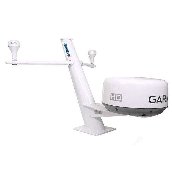 Seaview 30" Tapered Closed Dome Aft Leaning Radar Mount w/Removable Spreaders 10x10 Base Plate image number 0