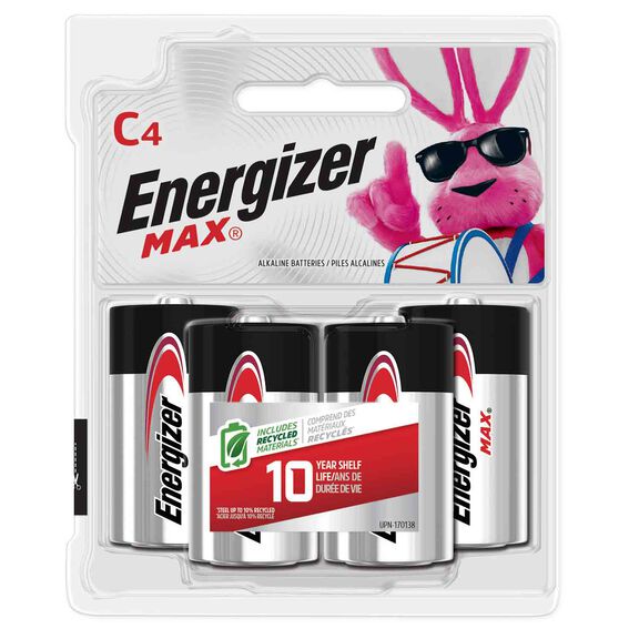 Energizer MAX C Batteries, 4 Pack image number 0