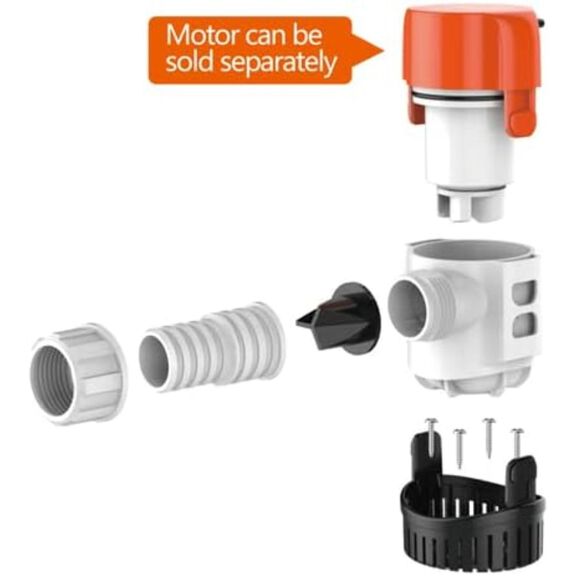 SEAFLO 13A Series 2000 GPH Non-Automatic Bilge Pump 12V Marine Submersible Pump image number 2