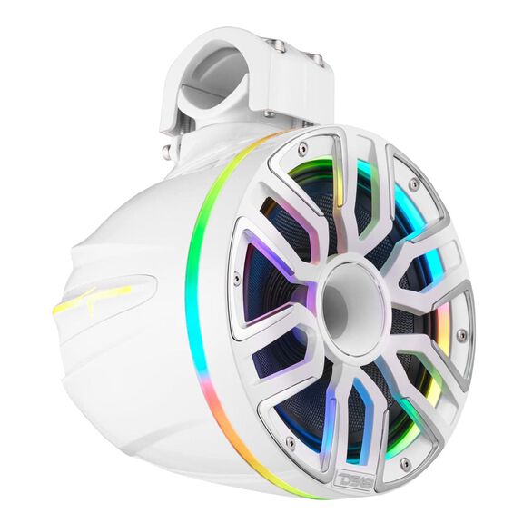 8&rdquo; Marine Short Tower Speaker With Neodymium Magnet, Kevlar Cone, Compression Driver And Digital LED Lights | 200W RMS 4-Ohm image number 1