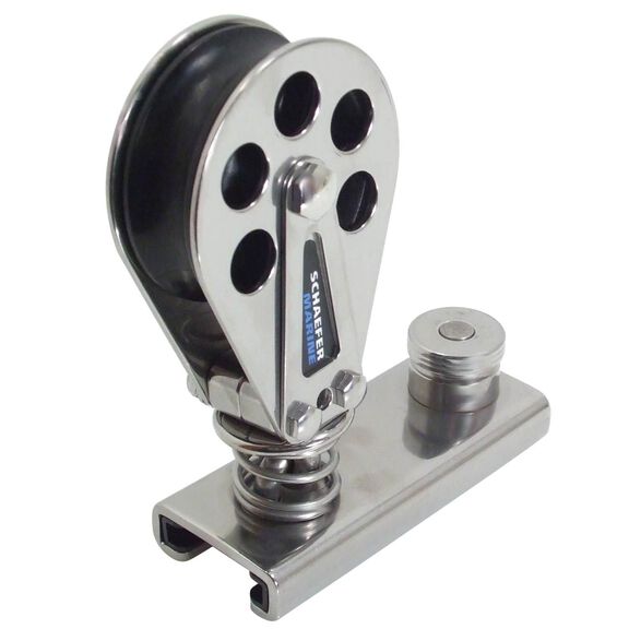 Spring-Loaded Block fits 1 1/4" Track, Stainless Cheeks image number 0