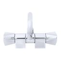 Trinidad Folding Faucet, Hot/Cold Mixer, Angled Spout, Chrome image number 6