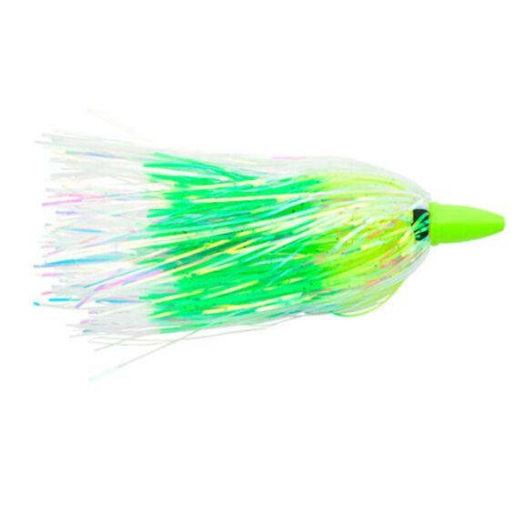 C&H, Smoker Choker Lure, Chartreuse/Green/Pearl Skirt, Luminescent Head, 4" image number 0