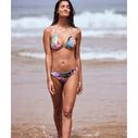 Women's Printed Beach Classics Mini Tiki Triangle Bikini Top image number 3