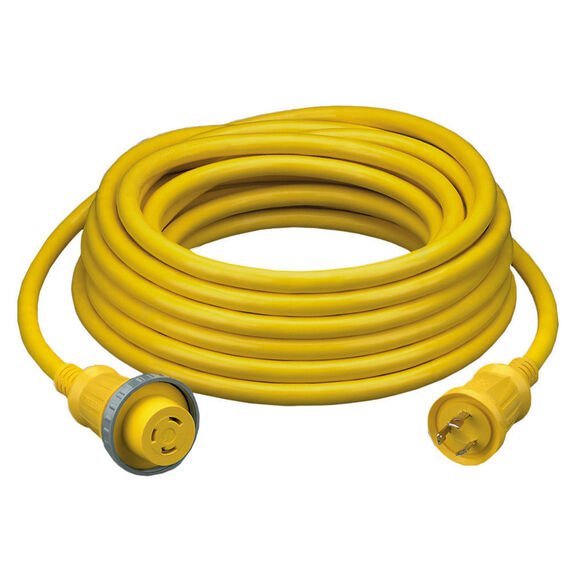 Hubbell Marine Cable, 30A 125V, 25ft, Yellow image number 0