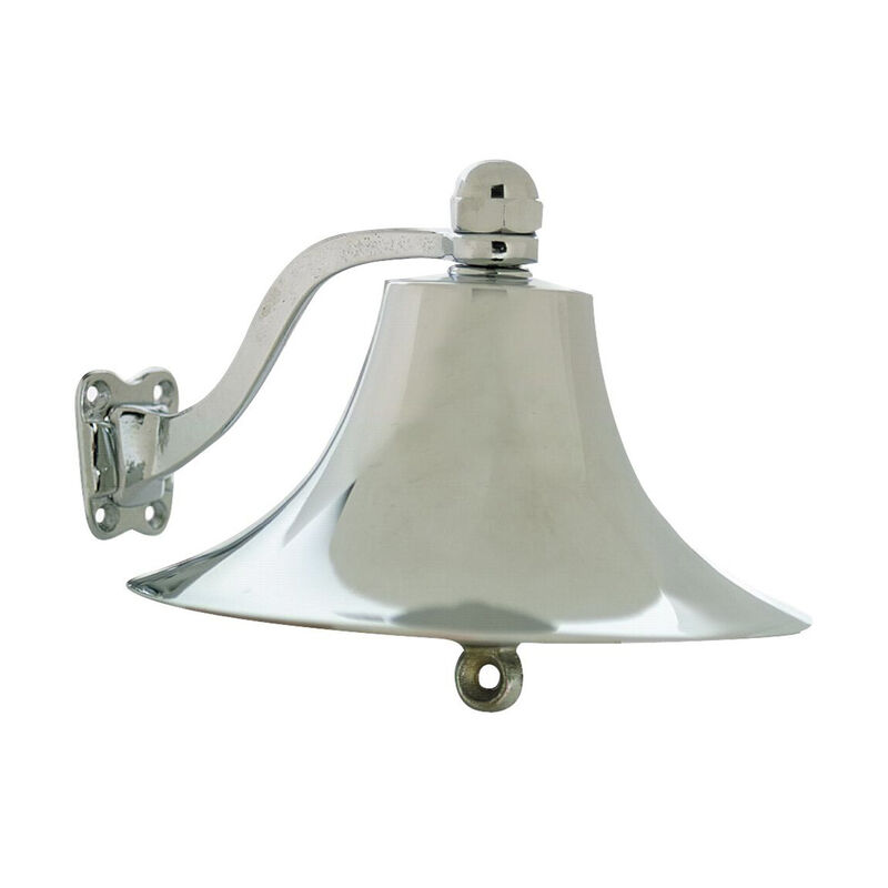 Chrome Plated Brass 12" Ship's Bell image number 0