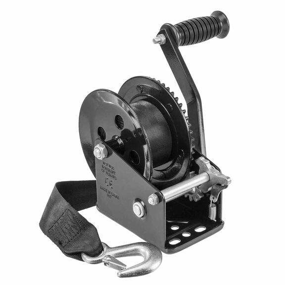 1800 lb. Manual Trailer Winch with Strap image number 0