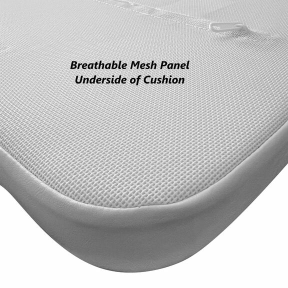 8WD1560-784 - Premium  60 Qt. Cooler Cushion, Fits Wheeled YETI ROADIE&reg; 60, White image number 3
