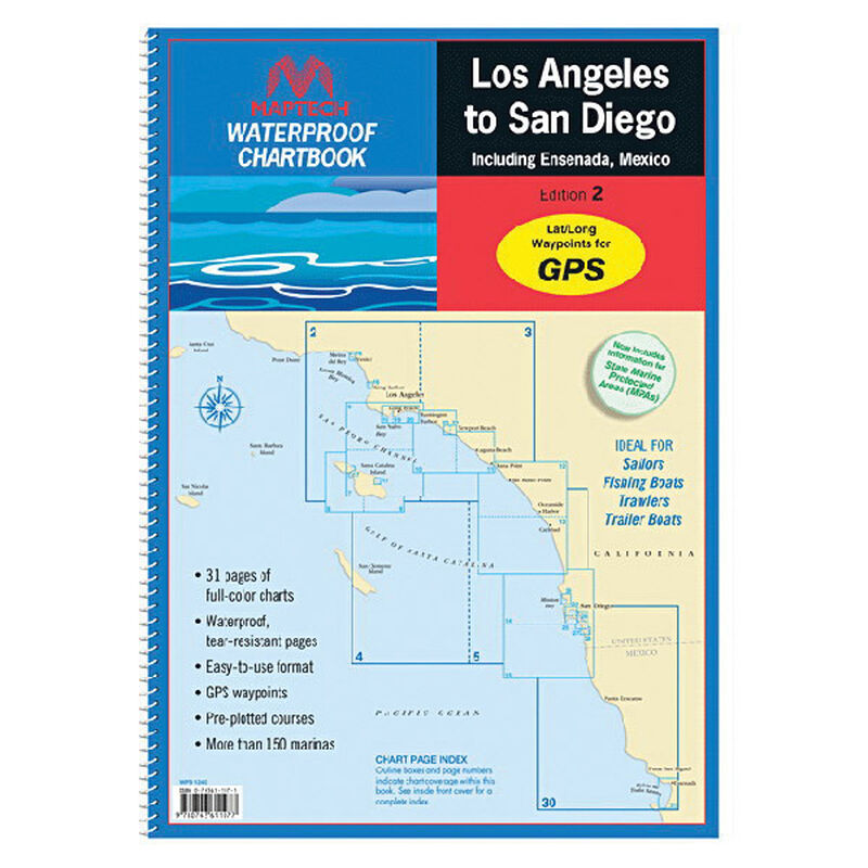 Los Angeles to San Diego Including Ensenada Mexico Chartbook, 2nd