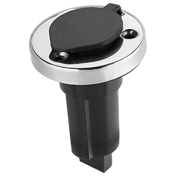 SEAFLO Mounting Base for Plug-In Pole Light, Straight Base, Stainless Steel  01S-Series image number 1
