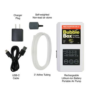Rechargeable Lithium Ion Bubble Box Portable Air Pump