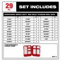 SHOCKWAVE Impact Duty&trade; RED HELIX&trade; 29 Piece Titanium Drill Bit Set image number 2